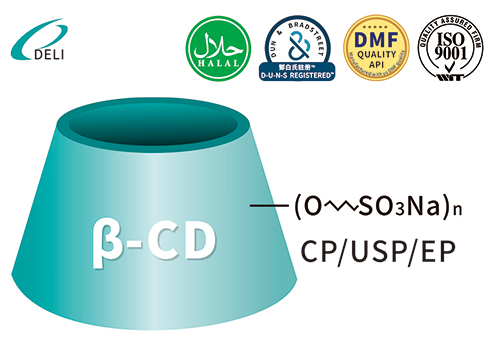 Betadex Sulfobutil Eter Sodiu CAS 182410-00-0 SBECD