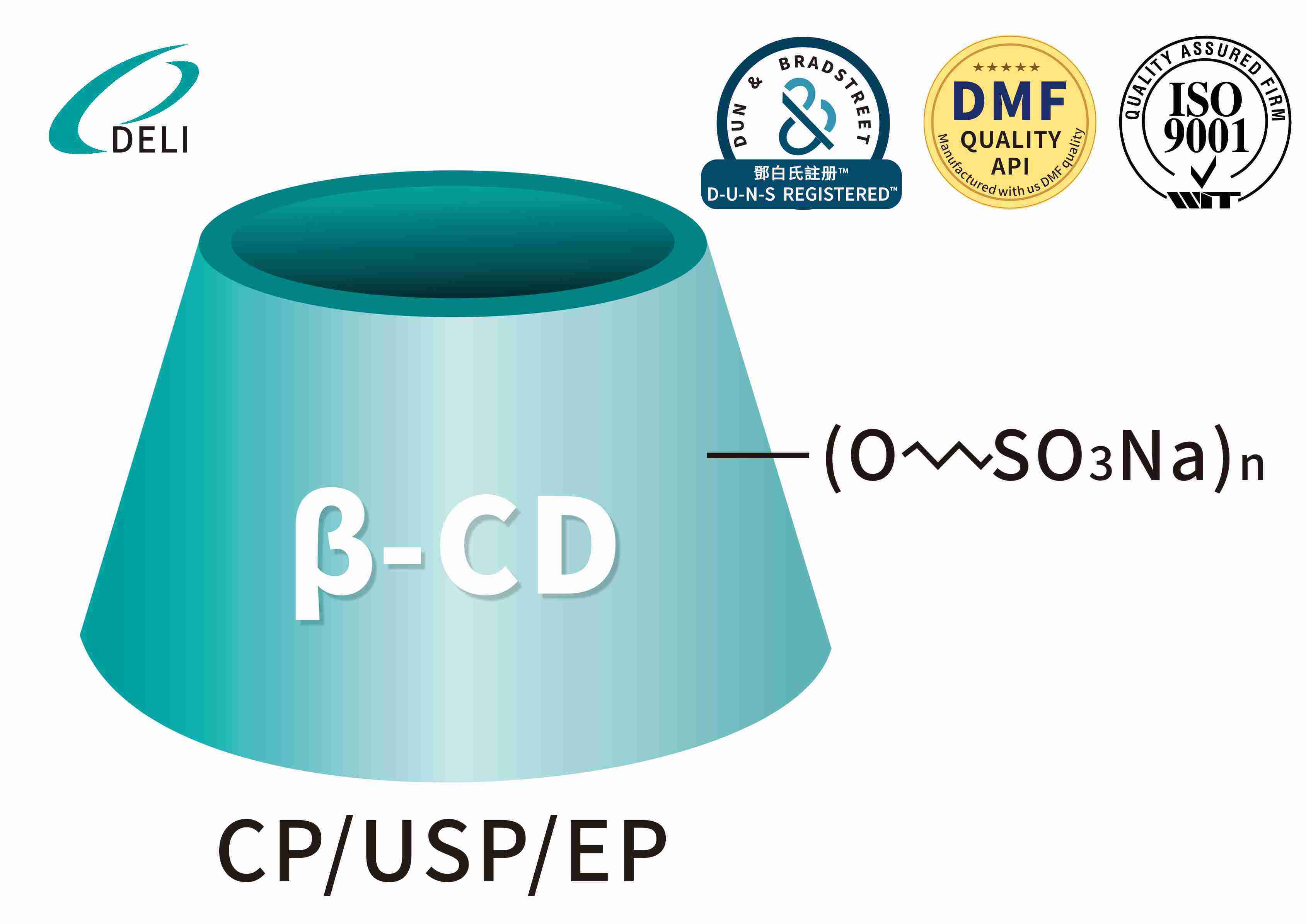 Betadex Sulfobutil Eter Sodiu CAS NR 182410-00-0 Injecție